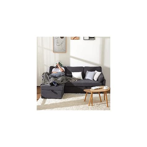 Buy PaPaJet Sofa Bed, Pull Out Couch Bed with Storage Chaise, 2 in 1 ...