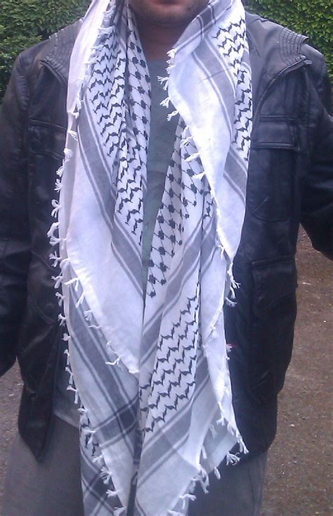 Authentic New Arab Yasser Arafat Palestinian Shemagh Keffiyeh Scarf By ...