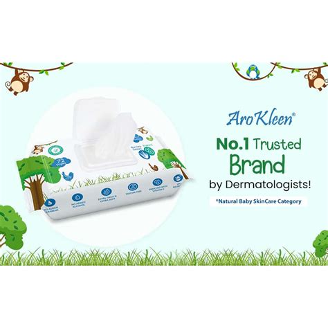 Buy AROKLEEN PURE WATER CLEANSING BABY WIPES WITH ALOE VERA AND VITAMIN ...