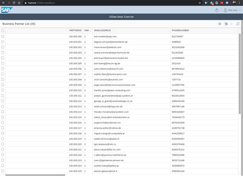 Use OData Metadata to dynamically create the columns | SAP Tutorials