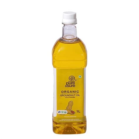Pure & Sure Organic Groundnut Oil | Healthy Groundnut Oil for Cooking ...
