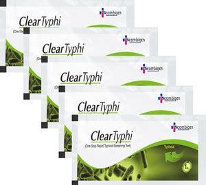 Recombigen Clear Typhoid Rapid test kit Pack of 5 Pregnancy Test Kit ...