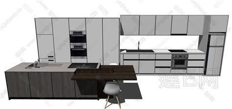 133套橱柜设计柜地柜立面图整体厨房设计CAD图纸 - 迅捷CAD图库