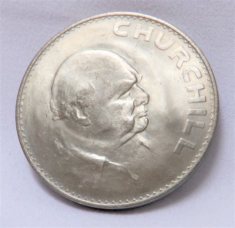 1965 British Commemorative Crown Coin: SIR WINSTON CHURCHILL (1874 – 1 ...