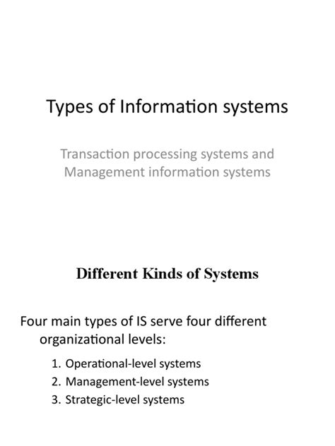Types of Information Systems Examples 的图像结果