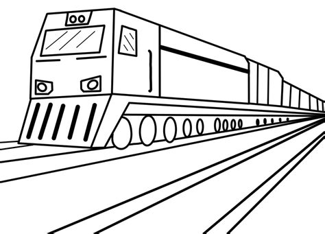 Train Colouring Pages Free Printable - Free Printable Templates