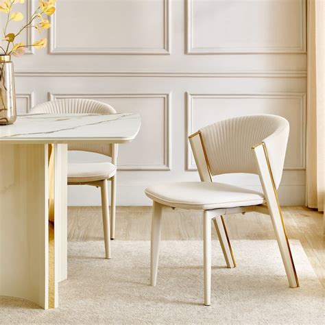 Buy Modern Radiance NXT Set of 2 Fabric Dining Chairs - Cream from Home ...