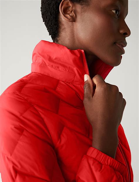Buy Feather & Down Quilted Hooded Puffer Jacket at Marks & Spencer