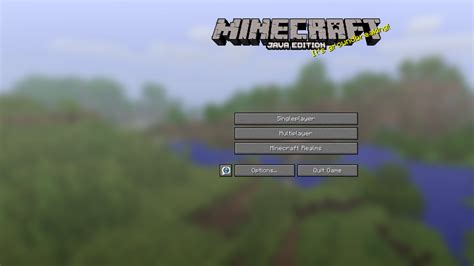 Image result for Minecraft Java Edition Home Screen