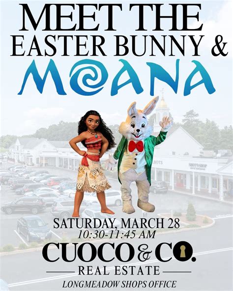 Meet the Easter Bunny & Moana, 714 Bliss Road, Longmeadow, MA, 28 March ...