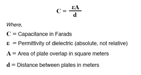 Image result for Calculation of Capacitance