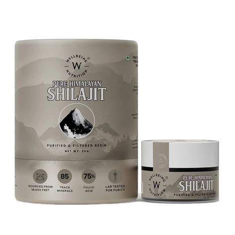 Buy Wellbeing Nutrition Himalayan Shilajit Original Resin | 75% Fulvic ...