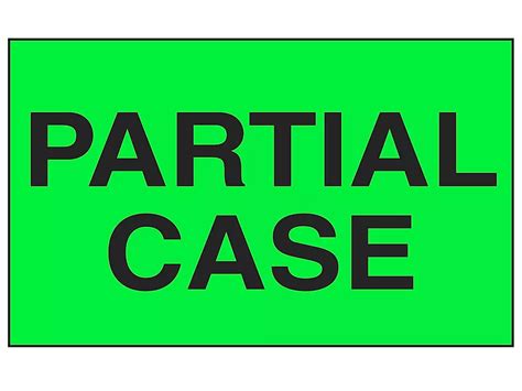 "Partial Case" Labels - 3 x 5" S-2164 - ULINE
