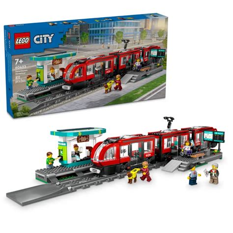 Lego 60423 City Downtown Streetcar And Station (811 Pieces) — Toycra