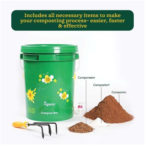 Home Compost Bin Kit - 20 Liter – Ugaoo