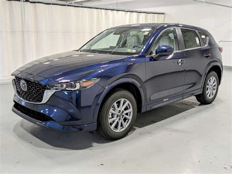 New 2025 Mazda Mazda CX-5 2.5 S Preferred AWD in Deep Crystal Blue Mica | Greensburg, PA | #Z03527