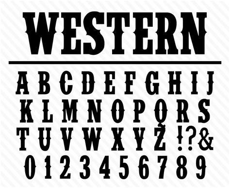Western Font Wild West Font Old West Font Western Font Styles Cowboy ...