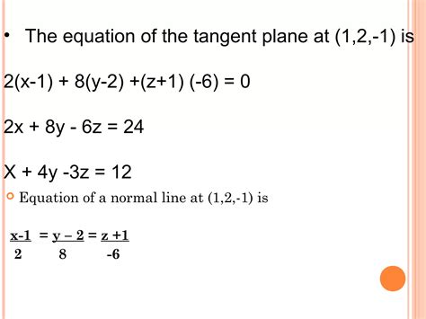 Tangent plane | PPT | Physics | Science