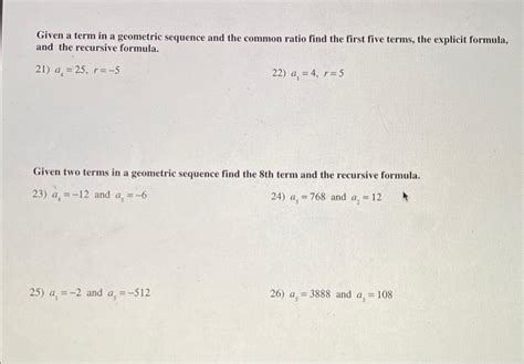 Image result for Geometric Sequence Explicit Formula