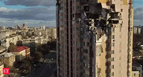 Watch: Missile hits residential building in Kyiv - The Economic Times ...