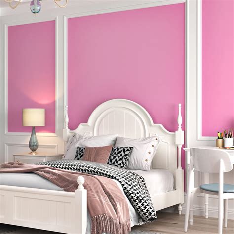 STICKEEP Pink Wallpaper Stick and Peel for Bedroom Self Adhesive Pink ...
