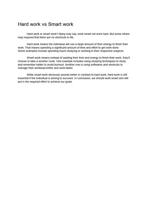 Smart vs Hard Work 的图像结果