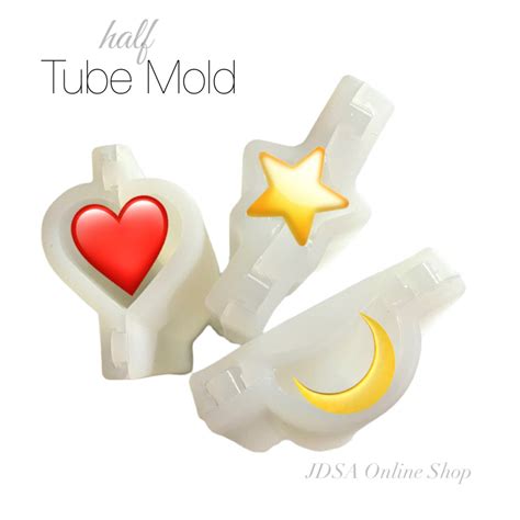 ハート♡ シリコンチューブモールド ハーフ | JDSA Online Shop