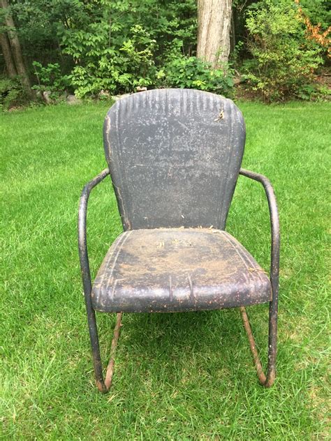 Viktor vintage metal chair invented in 1941. They called this the ...