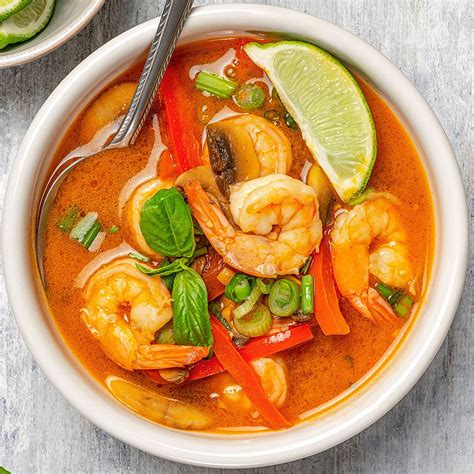 Thai Coconut Curry Soup - Lemon Blossoms