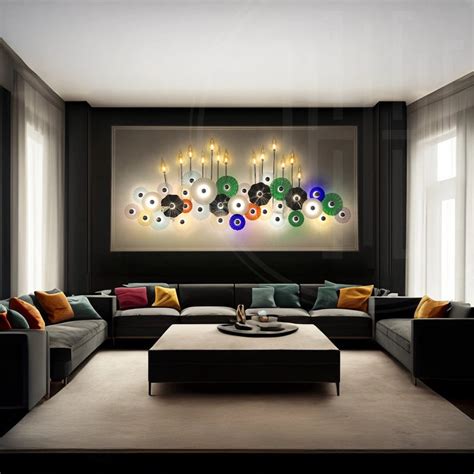 Glass Feather Wall Art Installation Lights – Harold Electricals