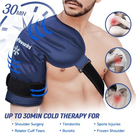 XL Shoulder Ice Pack Rotator Cuff Cold Therapy, Reusable Gel Ice Pack ...