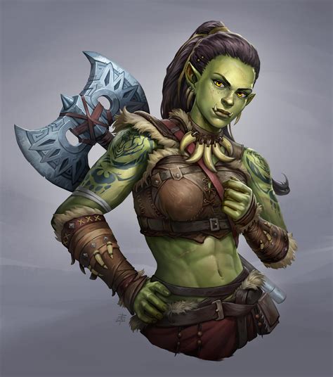 Half Orc Fighter Female