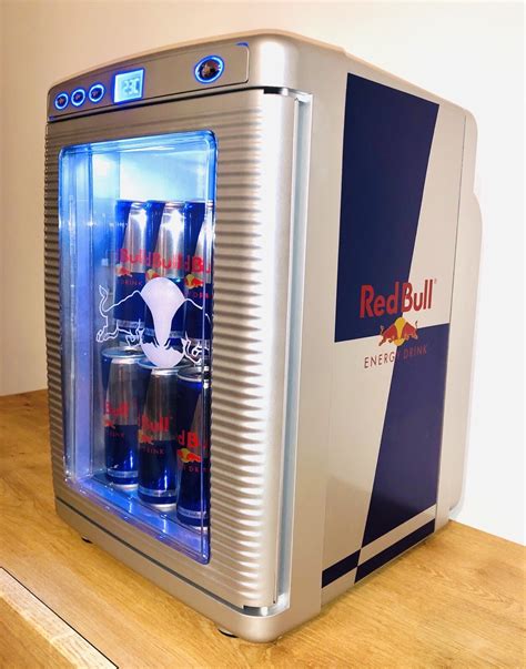 Red Bull Mini Fridge NEW! For Cold Drinks 220V-240V Home Garden / 12V ...