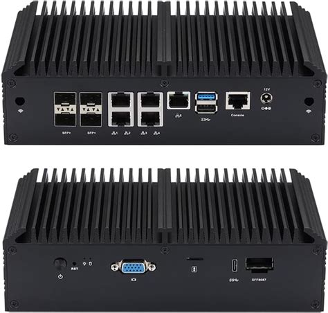 QOTOM Fanless Home Server Router - Intel Atom C3758R India | Ubuy