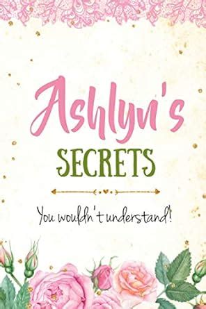 Ashlyn's Secrets personalized name notebook for girls and women ...