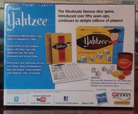 Yahtzee Classic Dice Game - Hasbro 2013