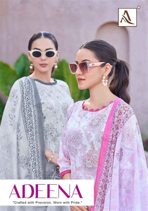 Alok Adeena Cambric Cotton Dress Material 4 pcs Catalogue
