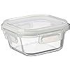 Buy ATTRO Glassox Classic Square Lunch Box with Locking Lid ...