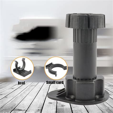 YUESHEN888 Height-Adjustable Furniture Legs - Pack of 4, Black, India ...