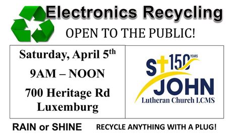 Electronics Recycling Event, 700 Heritage Rd, Luxemburg, WI, United ...