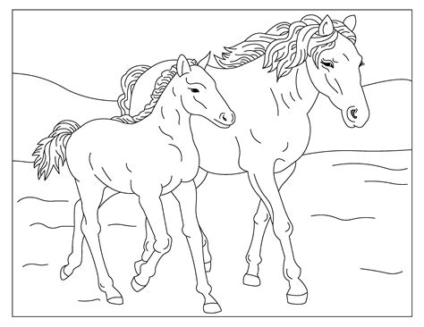 Coloring Pages For Horses