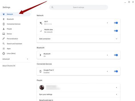 Chromebook Settings Menu 的图像结果