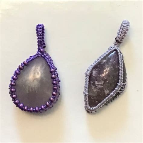 Image result for Macrame Stone Wrapping Tutorial