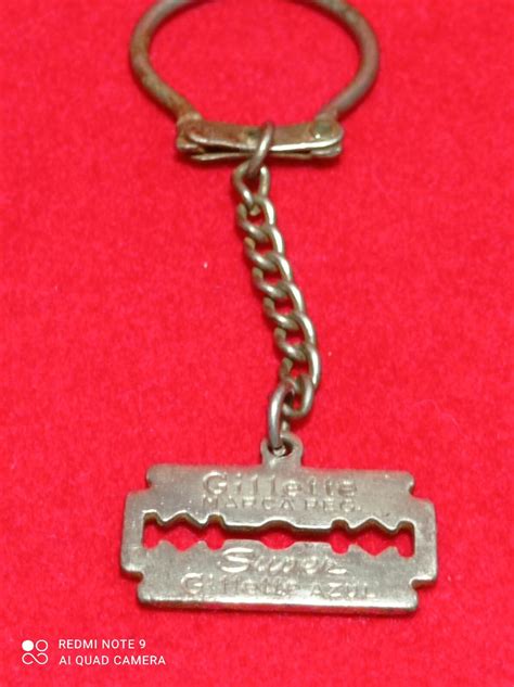 XIX SUMMER OLYMPIC GAMES MEXICO 1968 GILLETTE KEYCHAIN PROMOTIONAL BLUE ...