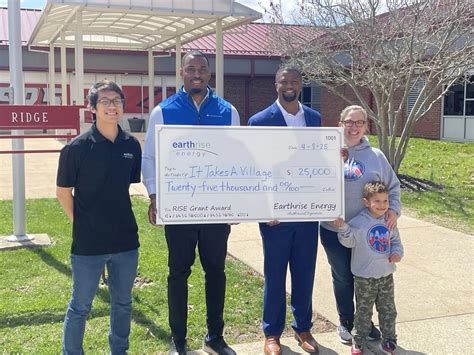 Earthrise Energy Presents $25,000 Grant Check for "It Takes a Village ...