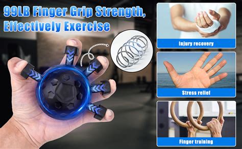 Buy GOAL ZONE Hand Grip Strengthener,Ultimate Finger Exerciser Strength ...