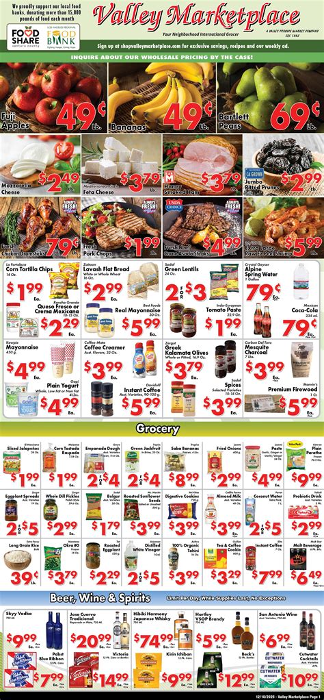 Weekly Ad — Valley Marketplace