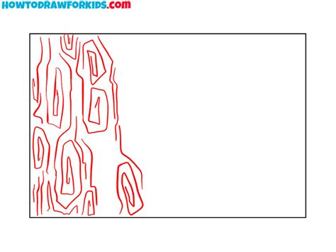 Image result for Tree Bark Simple Drawing