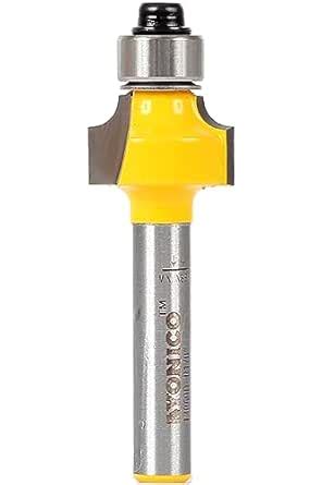 YONICO Roundover Router Bits Edge Forming 1/8-Inch Radius 1/4-Inch ...
