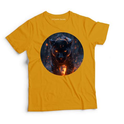 Majestic Forest Black Panther T-Shirt for Men Cotton – 14 Cosmic Secrets